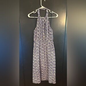 Size small Jessica Simpson halter dress. Blue floral pattern. Great condition.